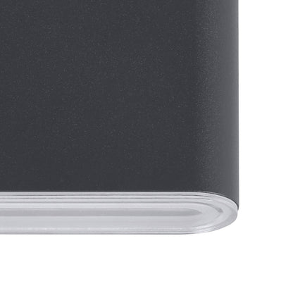 EGLO Grutti LED Außen-Wandleuchte anthrazit 17,5 cm IP65 901026