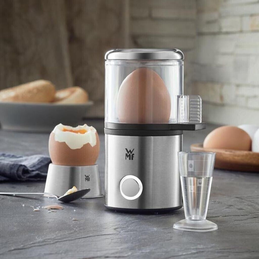 WMF Küchenminis 1-Ei-Eierkocher, MyEgg, mit Eierbecher, Cromargan matt Neu & OVP