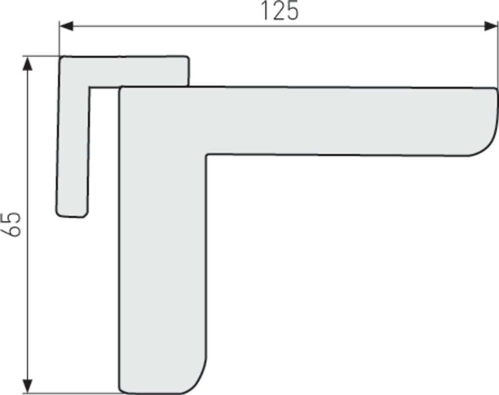 ABUS 2603 Mini-Türschließer Silber für Innentüren bis 20 kg ohne Bohren Neu