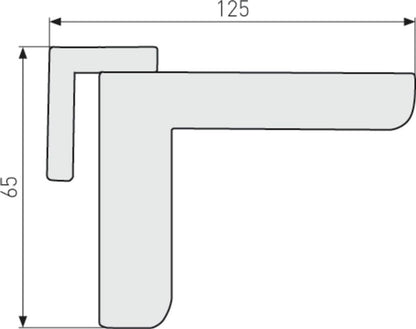 ABUS 2603 Mini-Türschließer Silber für Innentüren bis 20 kg ohne Bohren Neu