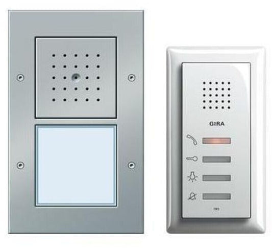 Gira Einfamilienhaus-Paket Audio 2-Draht Türsprechanlage Aufputz Aluminium 49543
