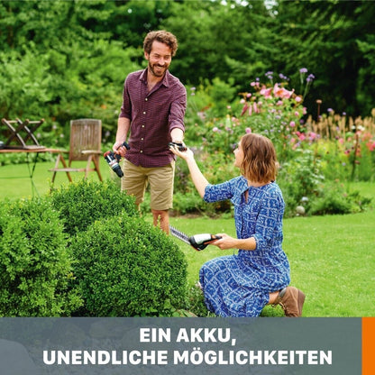 Worx WA3639 PowerShare Akku 20V 2Ah Ersatzbatterie kompatibel mit 20V Geräten