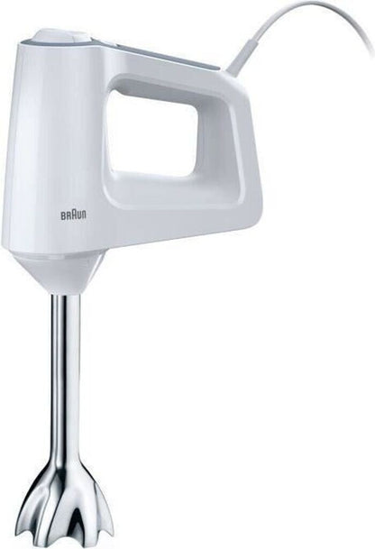 Braun MultiMix 3 HM 3100 Handmixer 500W 5 Stufen Turbo Knethaken Rührbesen Weiß