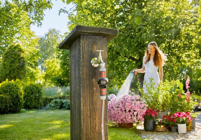 Gardena AquaCount 18350-20 Wassermessgerät Durchflusszähler 4 in 1 Wasserzähler