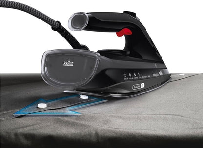Braun TexStyle 5 SI 5088 BK Trocken- & Dampfbügeleisen EloxalPlus soleplate