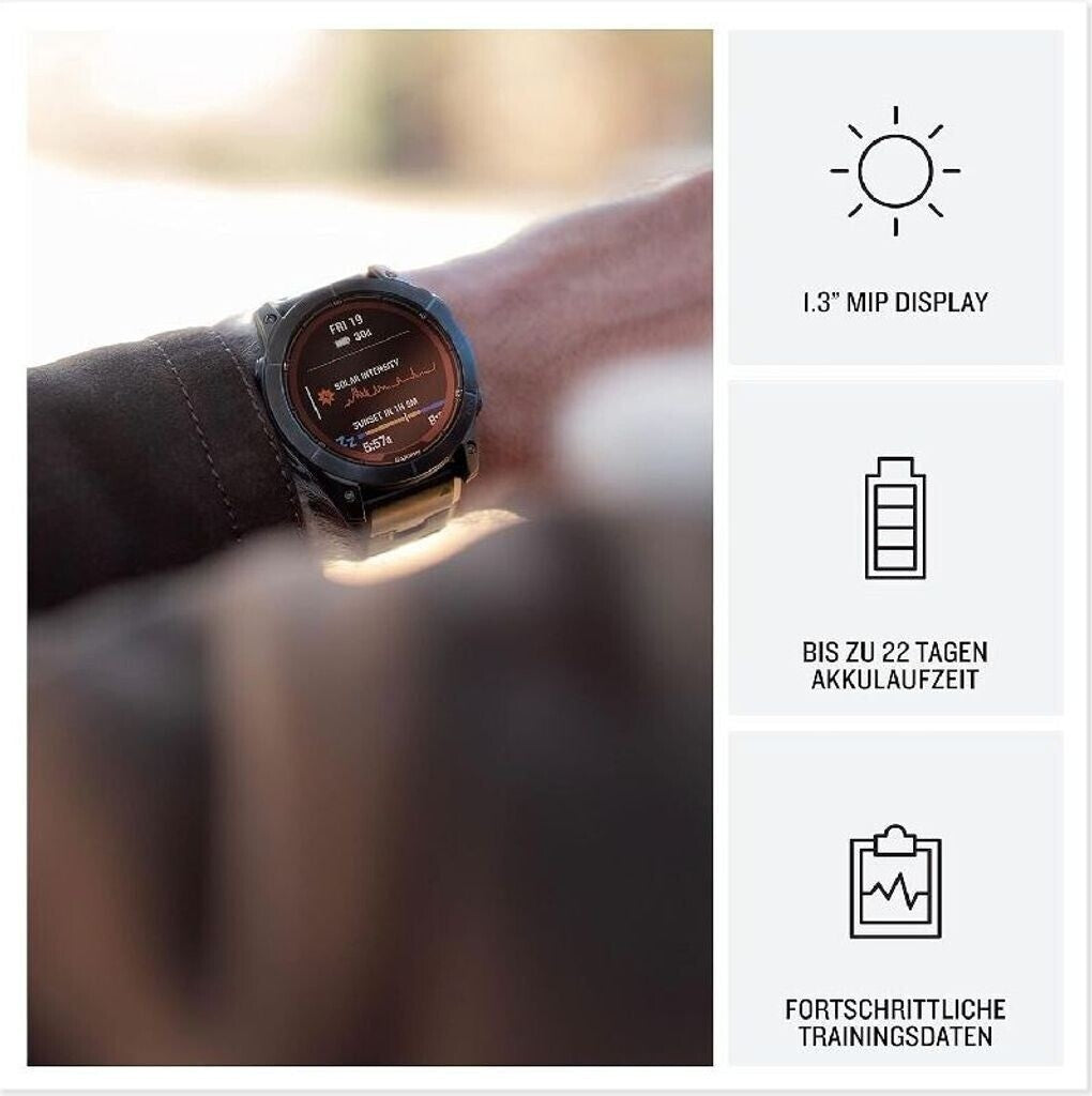 Garmin fēnix 7 Pro Solar Multisportuhr GPS Outdoor Smartwatch