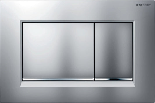 Geberit Sigma30 Betätigungsplatte mattchrom Hochglanz 2-Mengen MPN 115883JQ1