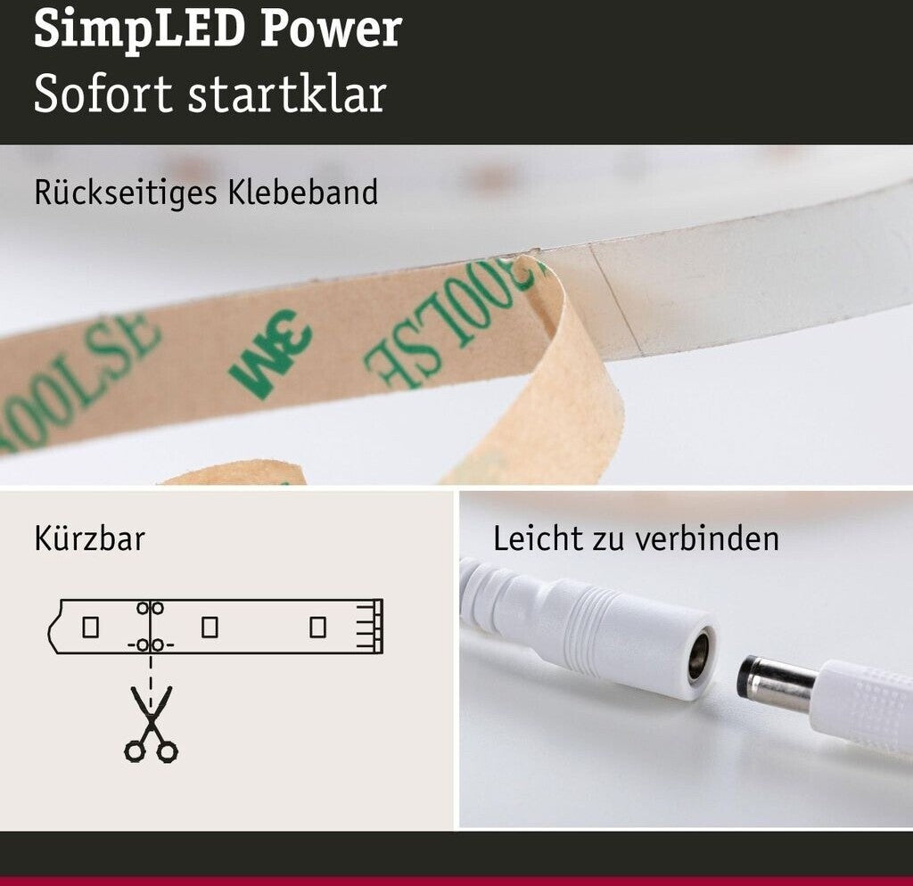 Paulmann SimpLED Power LED Strip Set 5m 4000K Neutralweiß Dimmbar 5500lm 78960