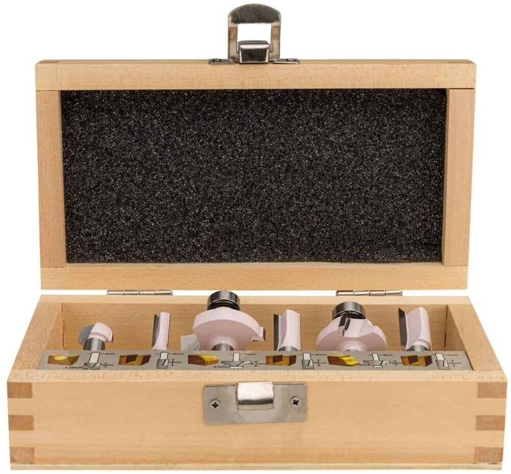Makita D-53540 Fräser Set 8mm 6 teilig Nutfräser Oberfräse Holz