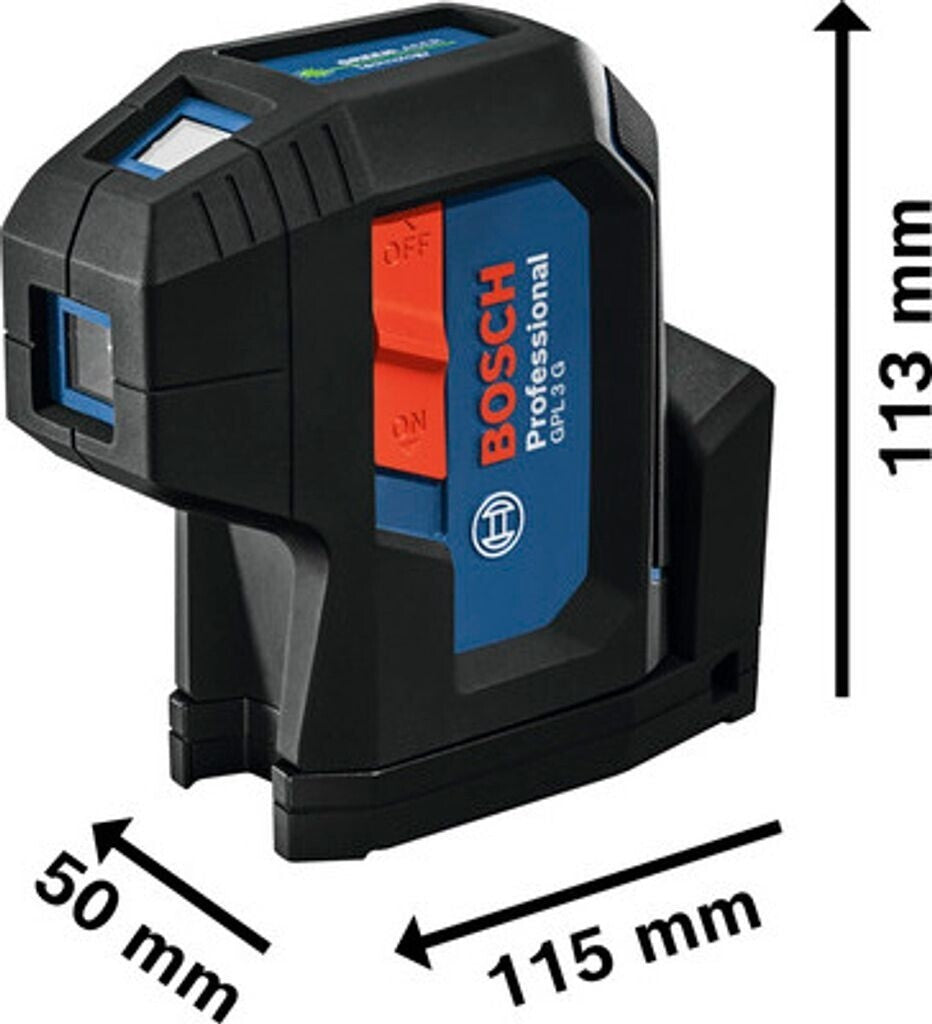 Bosch GPL 3 G Punktlaser mit 2 x 1,5 V Batterien und Tasche (0601066N00)(Neu)