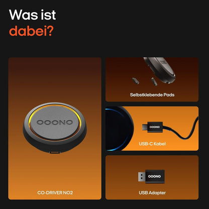 OOONO CO-DRIVER NO2 Verkehrswarner Bluetooth App CarPlay/Android Blitzerwarnung