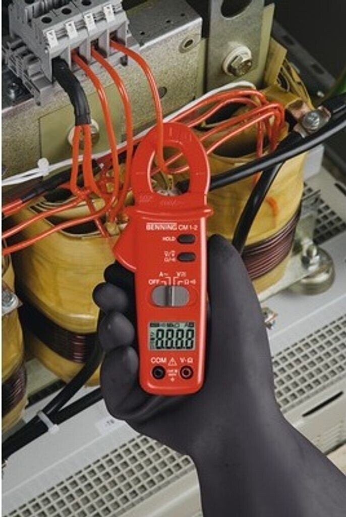 Benning CM 1-2 Digital Stromzange Multimeter für AC DC Messungen
