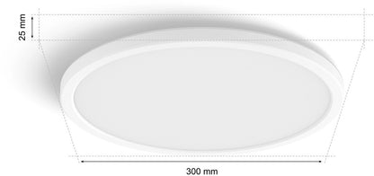 Philips Hue Tento WCA Rund S LED Panel 29,1cm weiß 929003823501