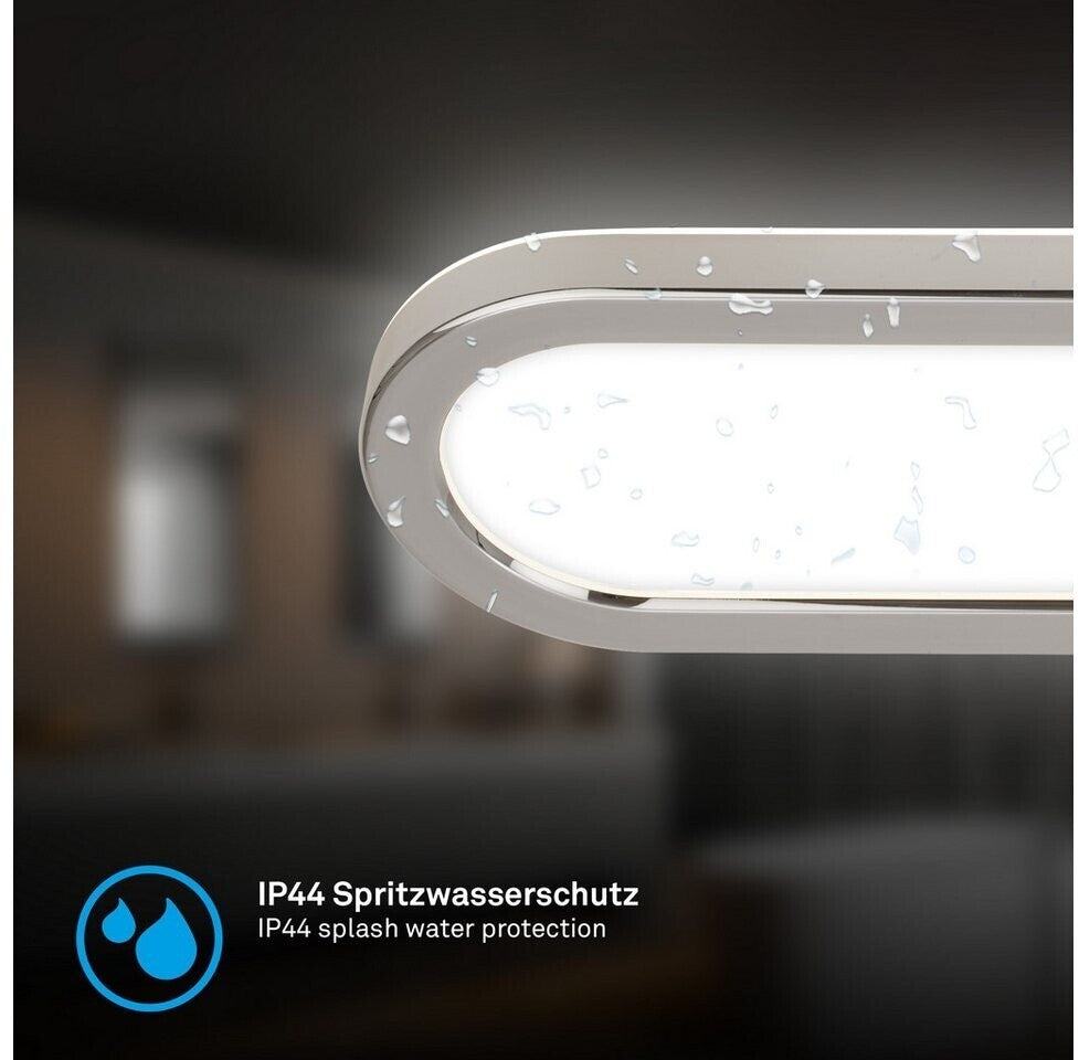 Briloner PIL LED Spiegelleuchte 35cm 10W 1200lm 4000K IP44 Chrom Backlight