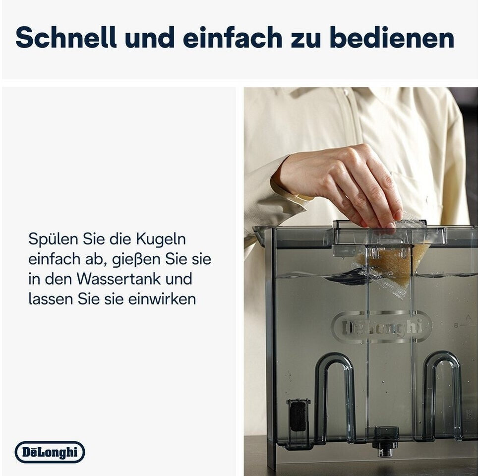 De'Longhi SoftBalls DLSC551 – Antikalk-Kügelchen, geeignet für Kaffeemaschinen