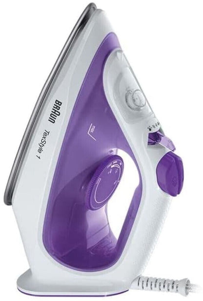 Braun TexStyle 1 SI 1080 VI Dampfbügeleisen Violett/Weiß 2000 Watt SuperCeramic