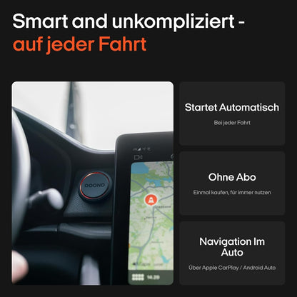 OOONO CO-DRIVER NO2 Verkehrswarner Bluetooth App CarPlay/Android Blitzerwarnung