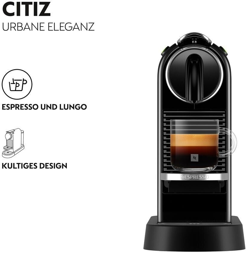 NESPRESSO Kapselmaschine CITIZ EN 167.B DeLonghi, Schwarz