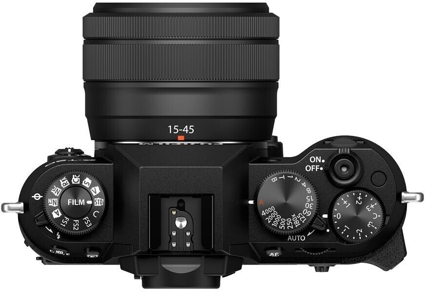 Fujifilm X-T50 schwarz + XC 15-45mm OIS PZ Objektiv schwarz Kamerakit