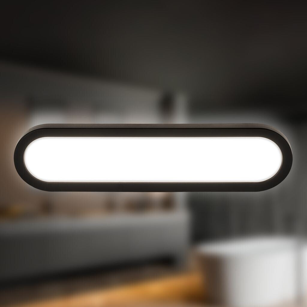 Briloner PIL LED Spiegelleuchte 35cm 10W 1200lm 4000K IP44 Schwarz Backlight