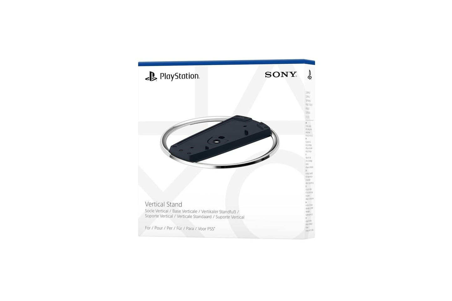 PlayStation 5 Vertikaler Standfuß für PS5 Slim Digital & Disc Schwarz/Chrom