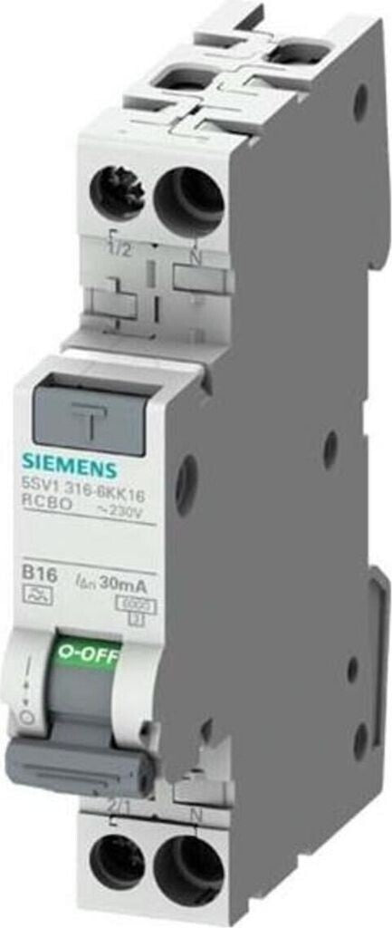Siemens 5SV1316-6KK10 FI LS Schalter 1P+N 10A 30mA Typ A B10