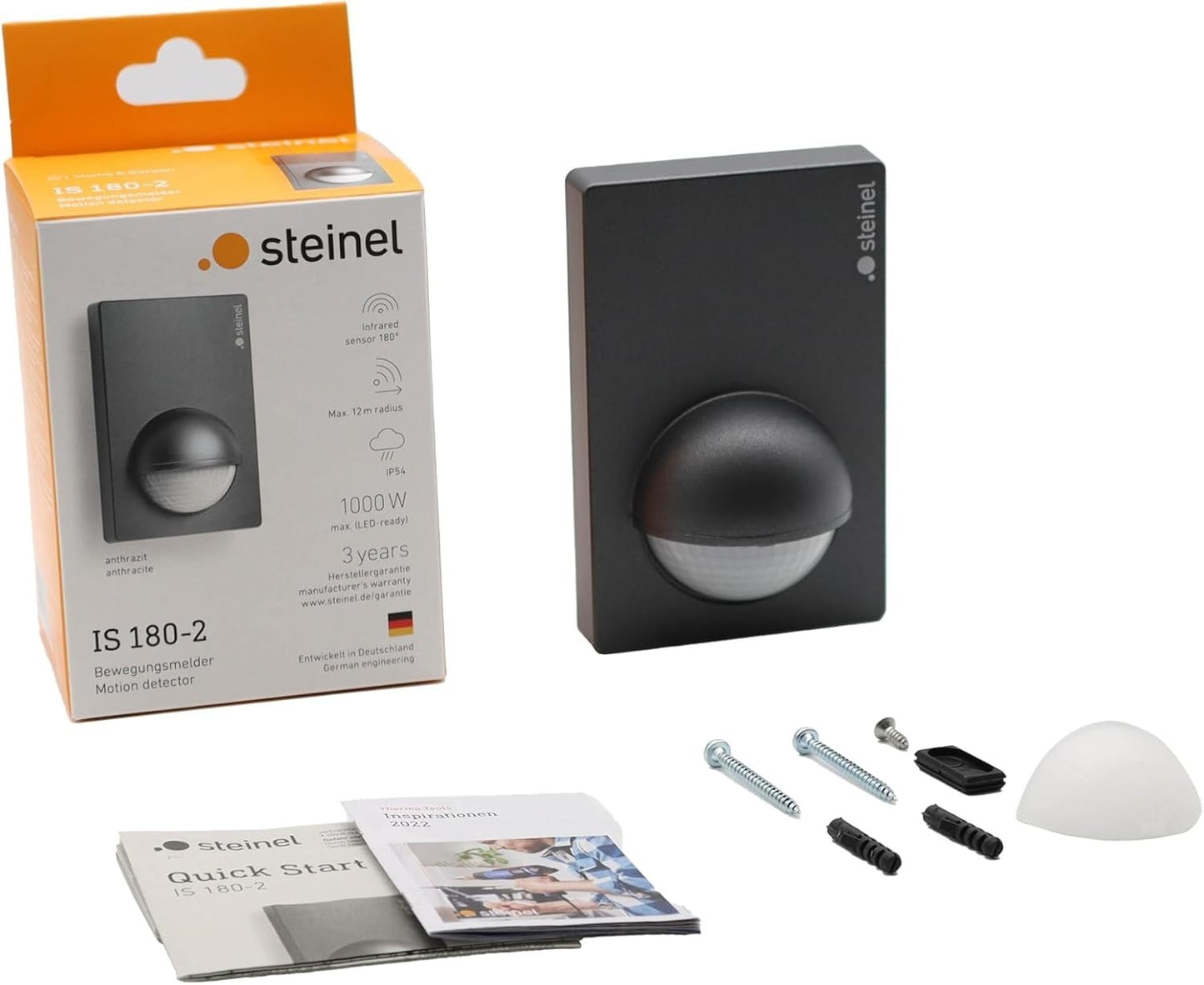STEINEL IS 180-2 (034580) 180° Infrarot Bewegungssensor - Anthrazit