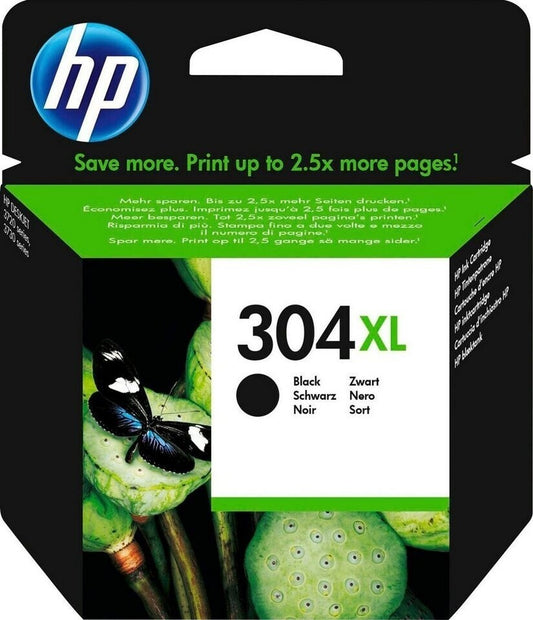 HP 304XL Original N9K08AE  Tintenpatrone Schwarz 300 Seiten für DeskJet ENVY