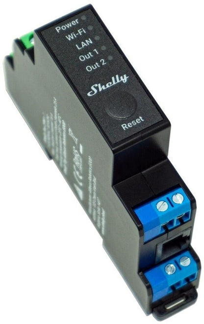 Shelly Pro 2PM SHELLY PRO 2PM WLAN LAN Bluetooth Relais DIN-Schiene