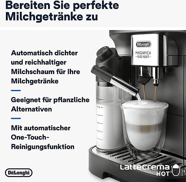 De'Longhi Magnifica Evo Next ECAM310.80.SB Kaffeevollautomat Silber/Schwarz