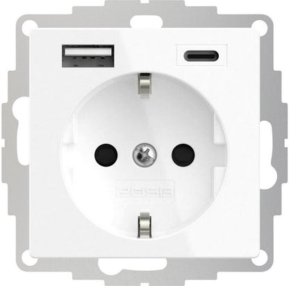 2USB inCharge PRO 55 Steckdose mit USB A USB C weiß 2U-449542