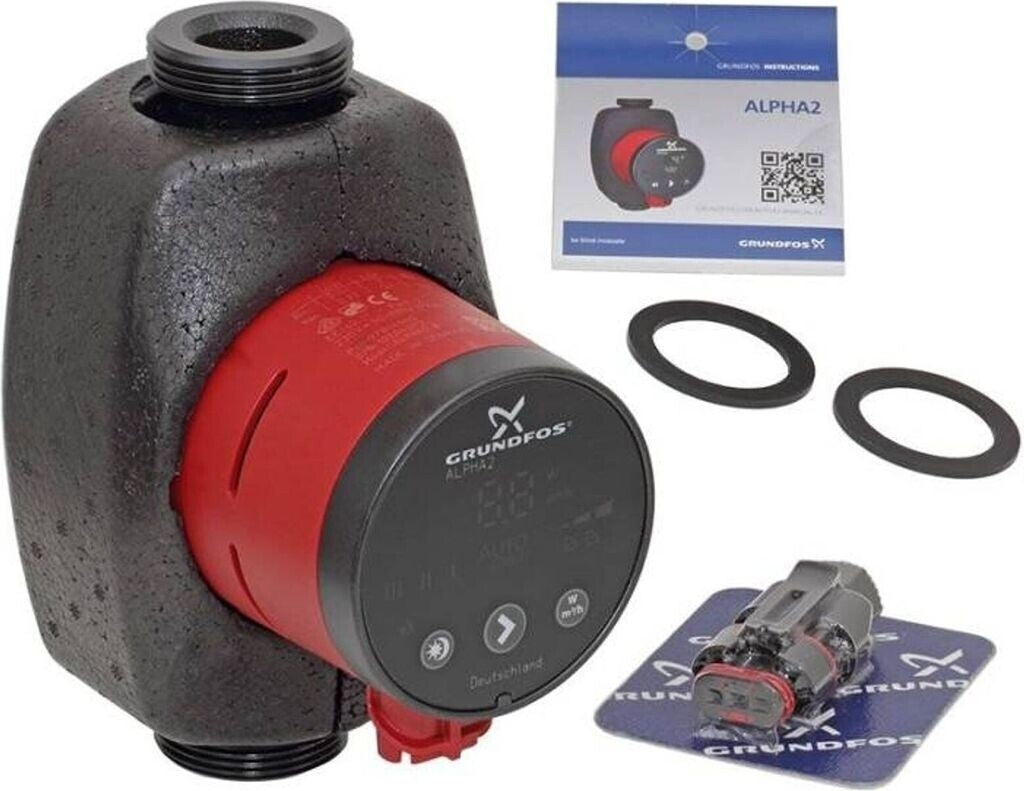 Grundfos ALPHA2 25-60 180mm Hocheffizienz Umwälzpumpe 230V