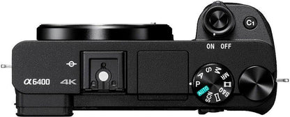 Sony Alpha 6400 Kit + SEL 16-50mm OSS II Systemkamera 24,2MP 4K WiFi NFC Schwarz