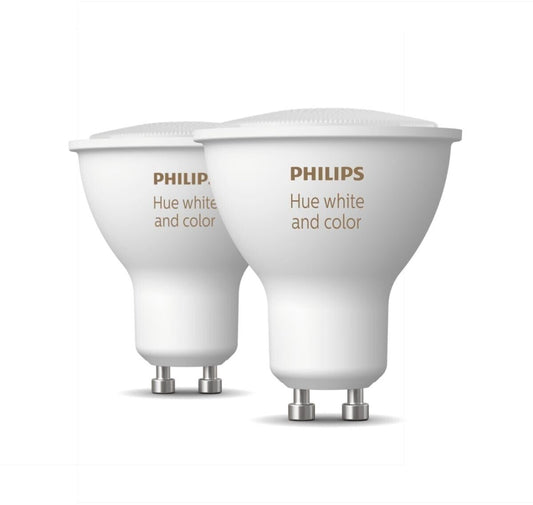 Philips Hue  GU10 LED Lampe 400lm Doppelpack Reflektorlampen Color LED-Spot(OVP)