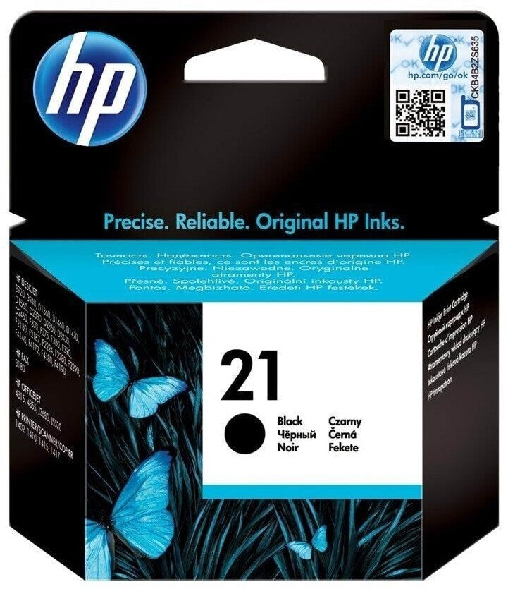 HP 21 Schwarz C9351AE Original Druckerpatrone 190 Seiten für DeskJet OfficeJ