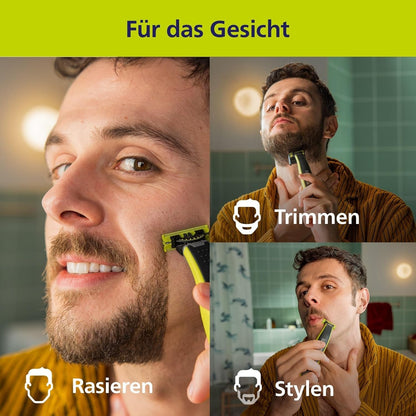 Philips OneBlade 360-Klingen - 2x 360-Ersatzklingen, Trimmen und Rasieren Neu