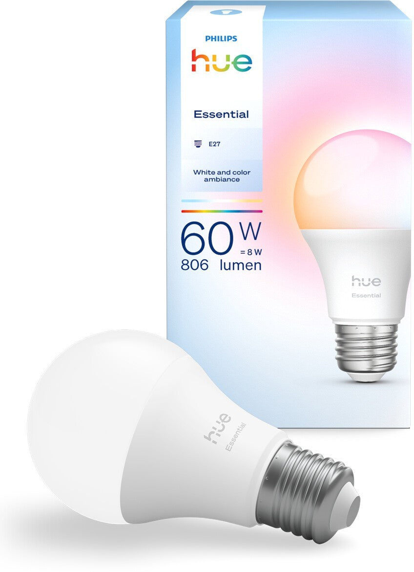 Philips Hue Essential A60 E27 8W 806lm White Color LED Smart RGB 929004235401