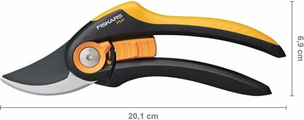 Fiskars P541 Gartenschere Einhand Bypass Präzisionsschnitt Kunststoffgriff