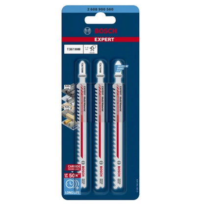 Bosch Expert Stichsägeblatt T367XHM Multi Material 132mm 3er Pack