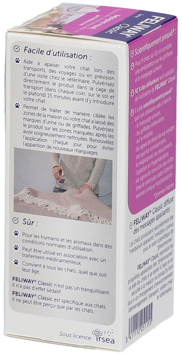 FELIWAY® Classic Spray 20ml Pheromon – entspannte Katzen zuhause und unterwegs
