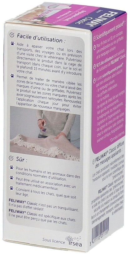 FELIWAY® Classic Spray 20ml Pheromon – entspannte Katzen zuhause und unterwegs