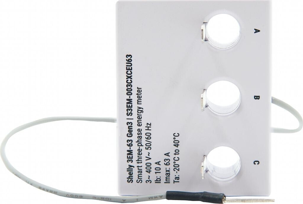 Shelly 3EM 63T Gen3 3 Phasen Energiemesser WLAN Bluetooth
