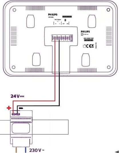 Philips 531010 modulares Netzteil 5V 2A Hutschienen-Netzteil Welcome Eye Power