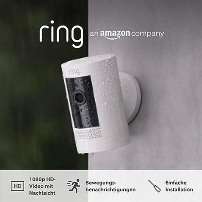 Ring Stick Up Cam Battery Gen 3 weiß WLAN Überwachungskamera 1080p