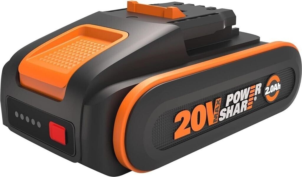 Worx WA3639 PowerShare Akku 20V 2Ah Ersatzbatterie kompatibel mit 20V Geräten