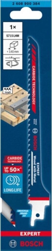 Bosch Expert Säbelsägeblatt S 715 LHM Holz mit Metall 190mm 2608900384