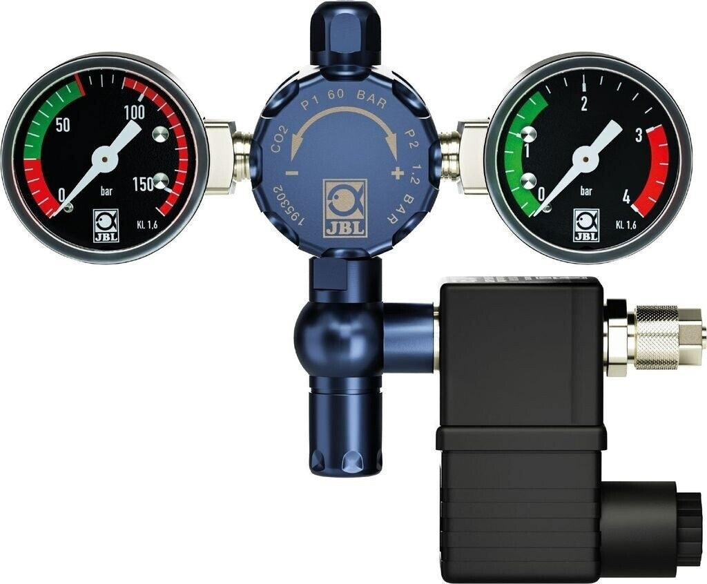 JBL ProFlora CO2 Regulator Professional Druckregelarmatur mit 2 Manometern.