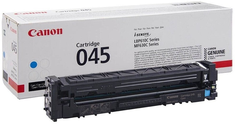 Canon 045C Cyan Original Toner 1241C002 für i-SENSYS Drucker 1.300 Seiten Neu