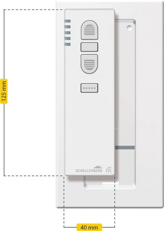 Schellenberg Funk-Handsender 5-Kanal Fernbedienung 868,4 MHz weiß 20016