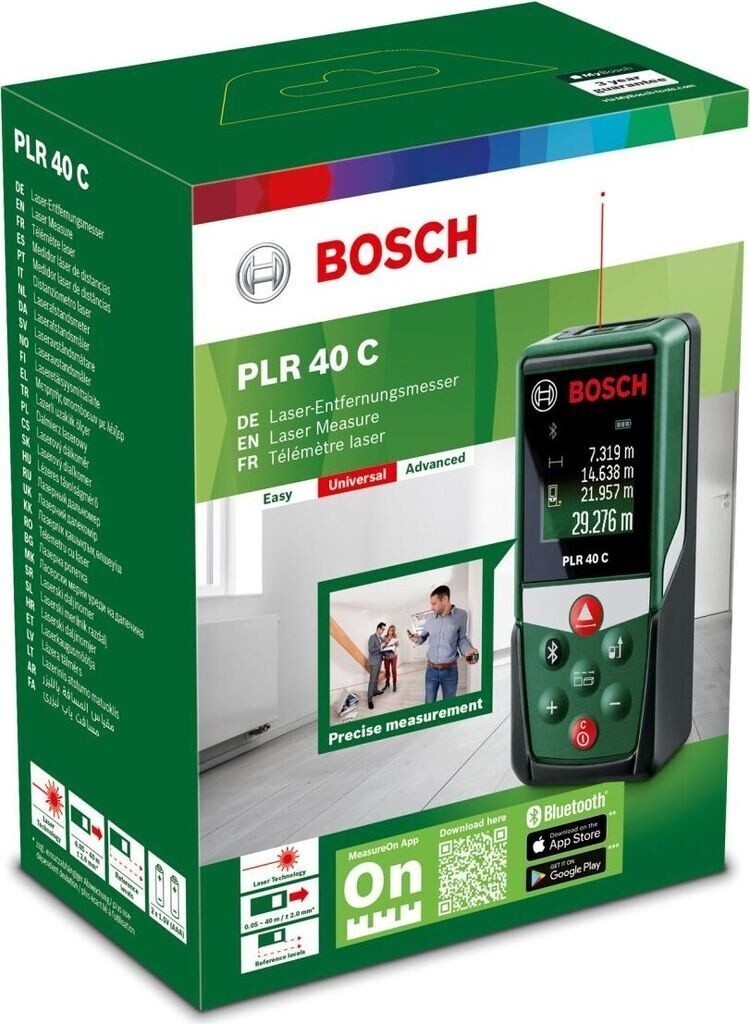 Bosch PLR 40 C Digitaler Laser-Entfernungsmesser (0603672300) ( neu) Original Ve